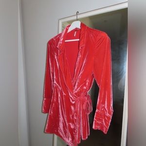 Free People Velvet Romper